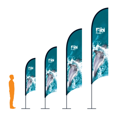 Fin Flag With Black Hems
